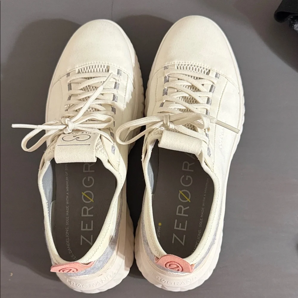 Cole Haan Women's Cream and Pink Sneakers - Picture 5 of 7